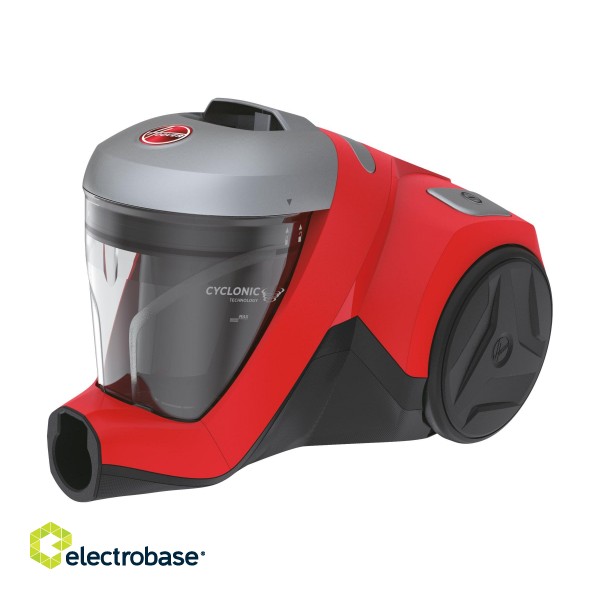 Hoover | Vacuum cleaner | HP310HM 011 | Bagless | Power 850 W | Dust capacity 2 L | Red/Black image 1