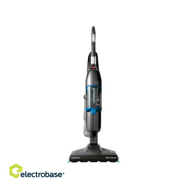 Bissell | Vacuum and steam cleaner | Vac & Steam | Power 1600 W | Steam pressure Not Applicable. Works with Flash Heater Technology bar | Water tank capacity 0.4 L | Blue/Titanium image 1