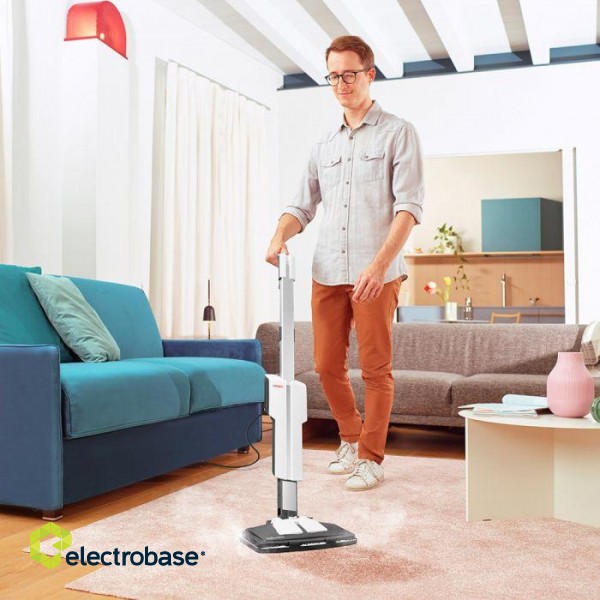 Polti | Steam mop with integrated portable cleaner | PTEU0304 Vaporetto SV610 Style 2-in-1 | Power 1500 W | Steam pressure Not Applicable bar | Water tank capacity 0.5 L | Grey/White фото 5
