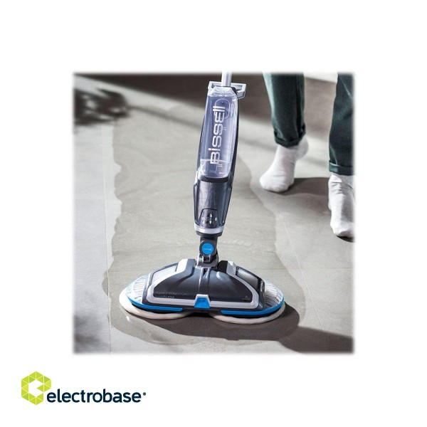 Mop | SpinWave | Cordless operating | Washing function | Operating time (max) 20 min | Lithium Ion | Power  W | 18 V | Blue/Titanium фото 7