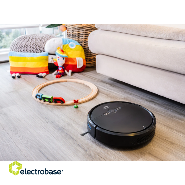 ETA | Robot Vacuum Cleaner | Rondo ETA124490000 | Wet&Dry | Operating time (max) 100 min | Li-ion | 4000 mAh | Dust capacity 0.6 L | Black image 9