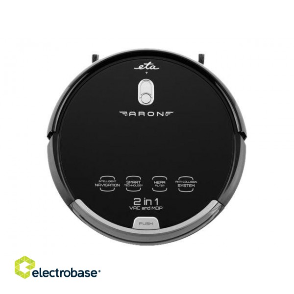 ETA | Vacuum cleaner | Aron ETA251290000 | Wet&Dry | Operating time (max) 120 min | Lithium Ion | 2400 mAh | Dust capacity 0.3 L | Black | Battery warranty 24 month(s) image 6