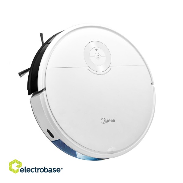 Midea | Robotic Vacuum Cleaner | I5C | Wet&Dry | Operating time (max) 120 min | Lithium Ion | 2600 mAh | 4000 Pa | White фото 4