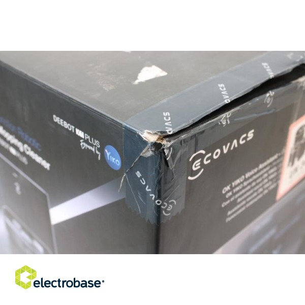 SALE OUT.  | Ecovacs | DEEBOT X1 PLUS | Robotic Vacuum Cleaner | Wet&Dry | Lithium Ion | 5200 mAh | Dust capacity 0.4 + 3.2 L | 5000 Pa | Black/Silver | Battery warranty 12 month(s) | USED фото 2