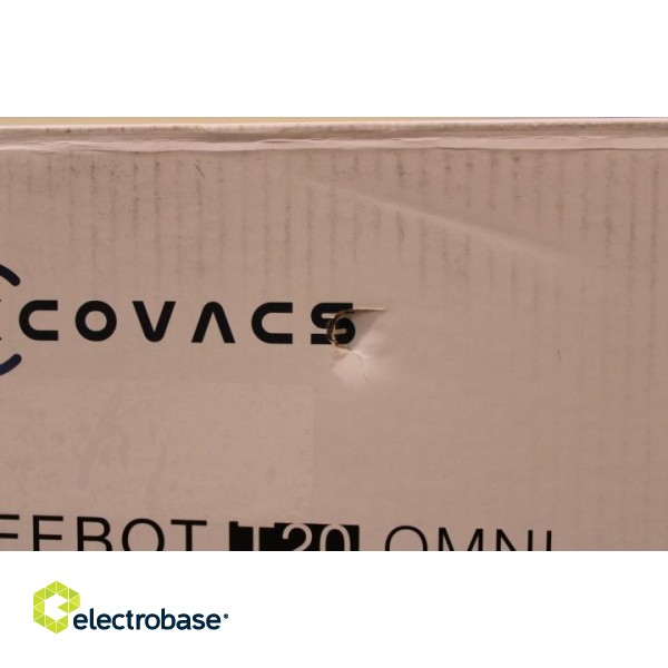 SALE OUT. Ecovacs Vacuum cleaner DEEBOT T20 OMNI Ecovacs Wet&Dry Operating time (max) 260 min Lithium Ion 5200 mAh Dust capacity 0.4 L 6000 Pa White Battery warranty 24 month(s) DAMAGED PACKAGING image 2