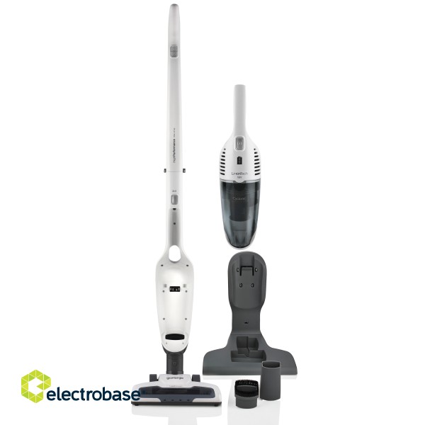 Gorenje | Vacuum cleaner | SVC180FW | Handstick 2in1 | Handstick | - W | 18 V | Operating time (max) 50 min | White | Warranty 24 month(s) | Battery warranty 12 month(s) фото 2