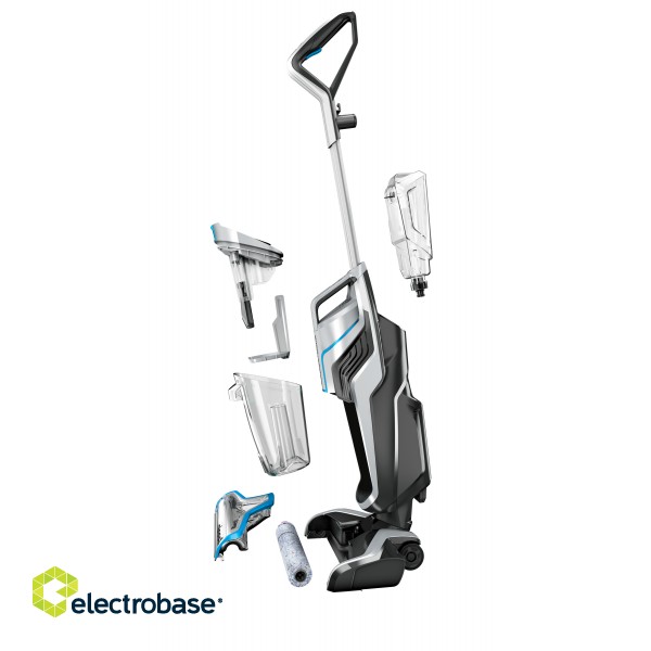 Bissell | Vacuum Cleaner | CrossWave 2582Q Multi-surface | Cordless operating | Washing function | 250 W | 36 V | Operating time (max) 28 min | Black/Silver/Blue | Warranty 24 month(s) paveikslėlis 6