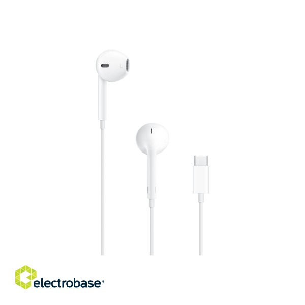 Apple | EarPods (USB-C) | Wired | In-ear | White paveikslėlis 1