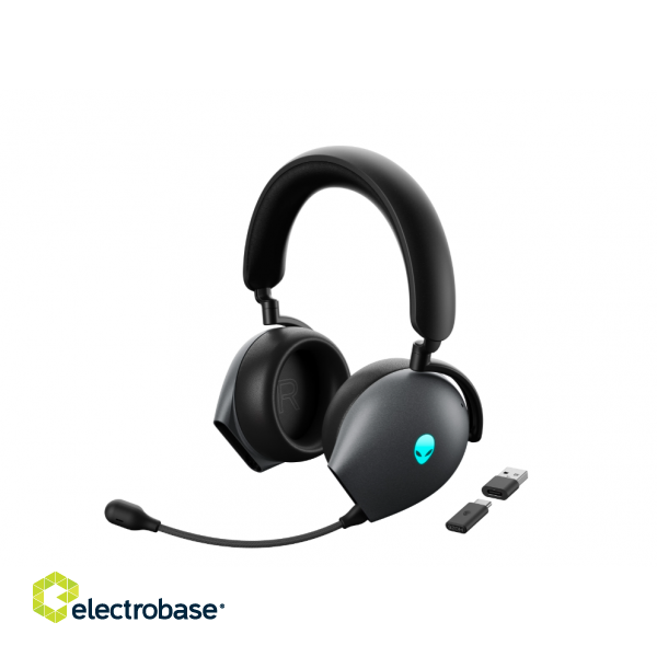 Dell | Headset | Alienware Tri-Mode AW920H | Wireless/Wired | Over-Ear | Microphone | Noise canceling | Wireless | Dark Side of the Moon image 7
