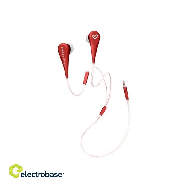 Energy Sistem | Earphones Style 1+ | Wired | In-ear | Microphone | Red image 1
