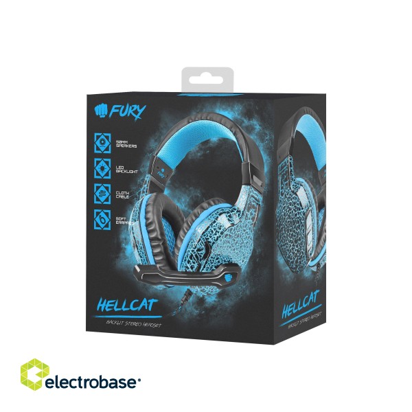 Fury | Wired | On-Ear | Gaming Headset | NFU-0863	Hellcat image 8
