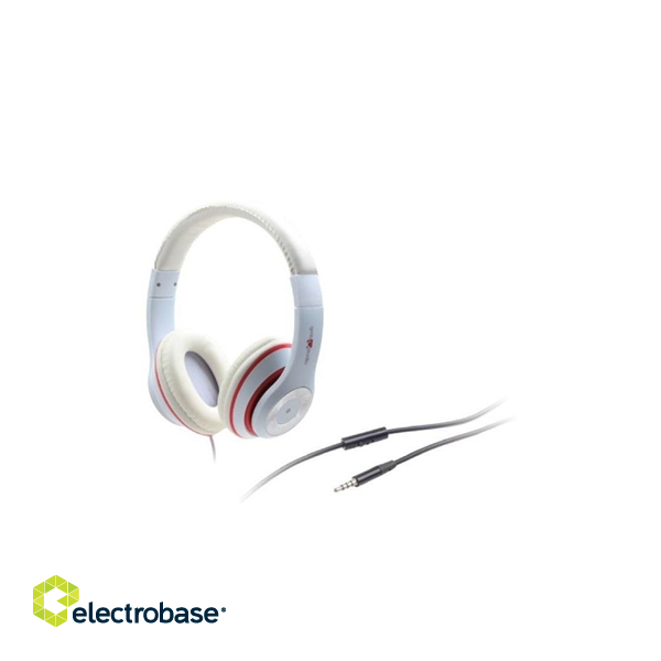 Gembird | MHS-LAX-W Stereo headset "Los Angeles" | Wired | On-Ear | Microphone | White image 5