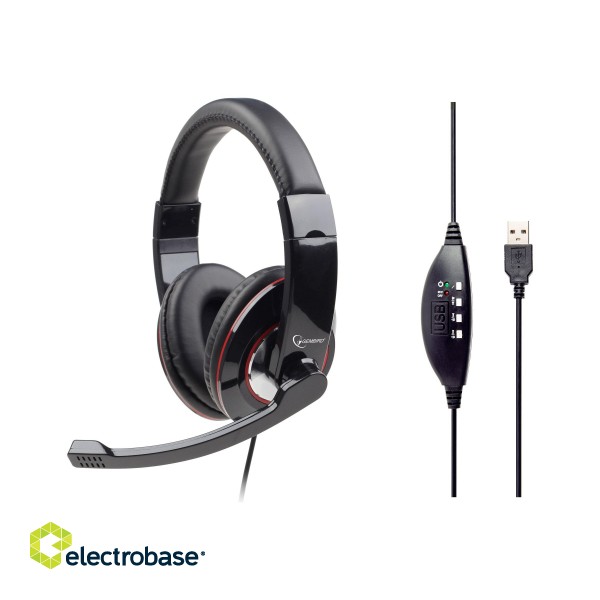 Gembird | MHS-U-001 USB headphones | Wired | N/A image 4