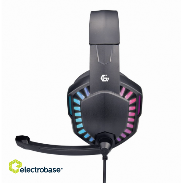 Gembird | Microphone | Wired | Gaming headset with LED light effect | GHS-06 | On-Ear image 3