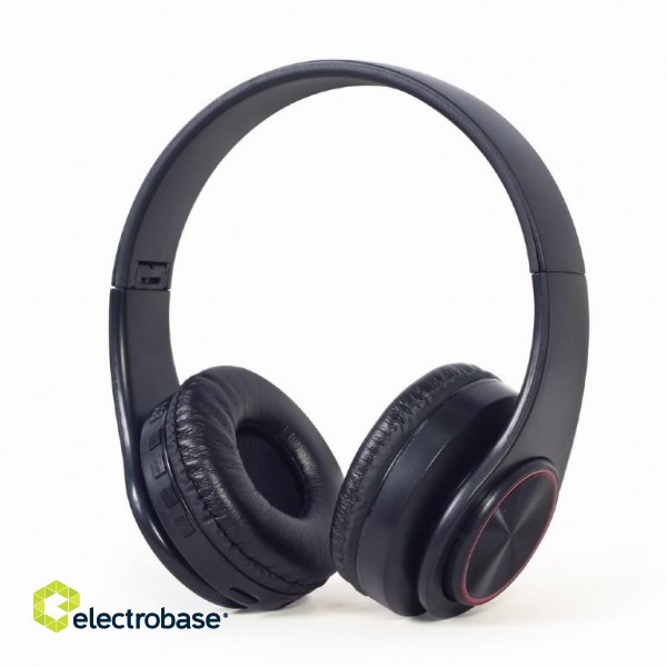 Gembird | Stereo Headset with LED Light Effects | BHP-LED-01 | Bluetooth | On-Ear | Wireless | Black image 2