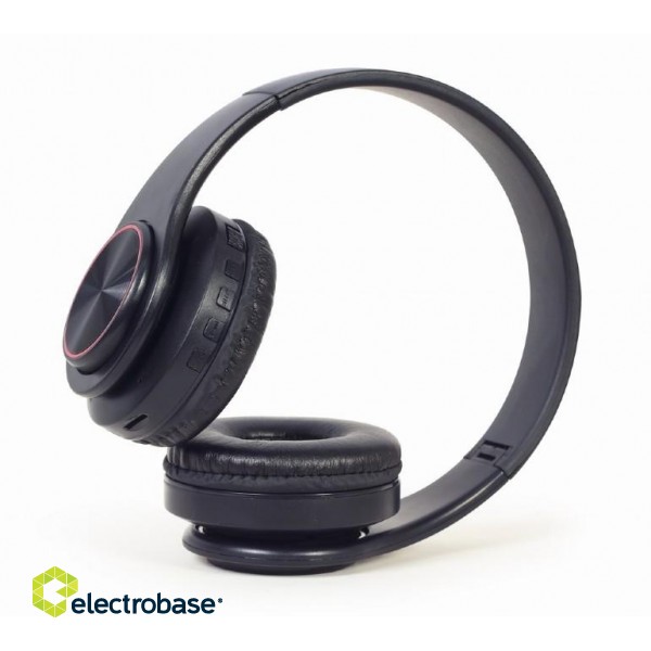 Gembird | Stereo Headset with LED Light Effects | BHP-LED-01 | Bluetooth | On-Ear | Wireless | Black image 4
