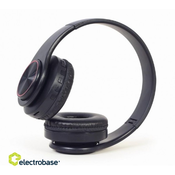 Gembird | Stereo Headset with LED Light Effects | BHP-LED-01 | Bluetooth | On-Ear | Wireless | Black фото 4