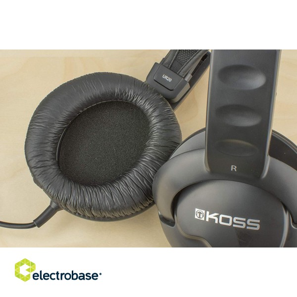 Koss | Headphones DJ Style | UR20 | Wired | On-Ear | Noise canceling | Black image 4