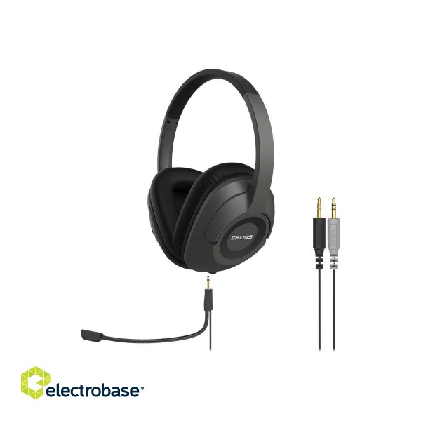 Koss | Headphones | SB42 USB | Wired | On-Ear | Microphone | Black/Grey paveikslėlis 2