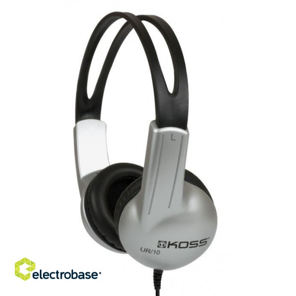 Koss | Headphones | UR10 | Wired | On-Ear | Silver/Black