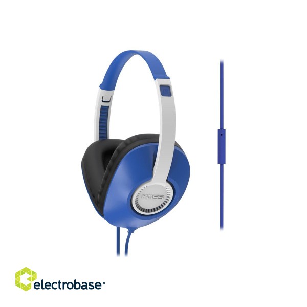 Koss | Headphones | UR23iB | Wired | On-Ear | Microphone | Blue paveikslėlis 2