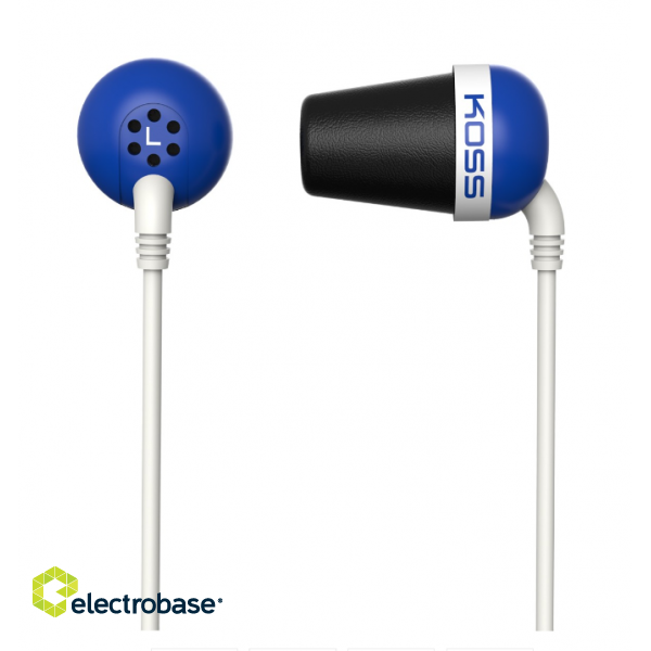 Koss | Plug | Wired | In-ear | Noise canceling | Blue image 1