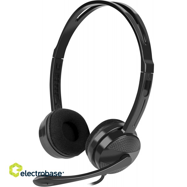 Natec | Headset | Canary Go | Wired | On-Ear | Microphone | Noise canceling | Black paveikslėlis 2