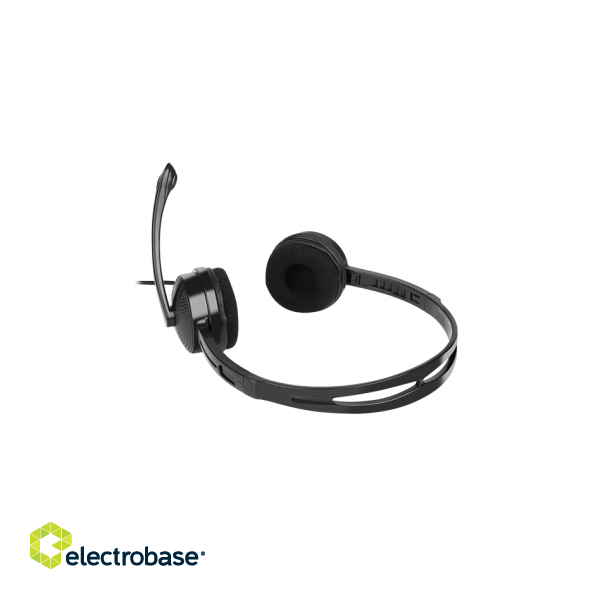 Natec | Headset | Canary Go | Wired | On-Ear | Microphone | Noise canceling | Black paveikslėlis 5