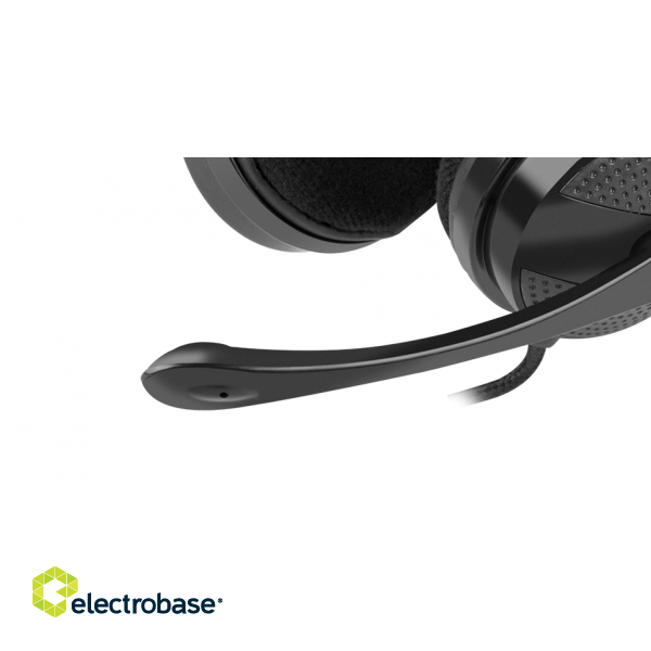 Natec | Headset | Canary Go | Wired | On-Ear | Microphone | Noise canceling | Black paveikslėlis 7