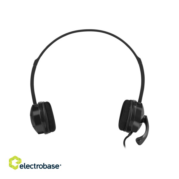 Natec | Headset | Canary Go | Wired | On-Ear | Microphone | Noise canceling | Black image 4