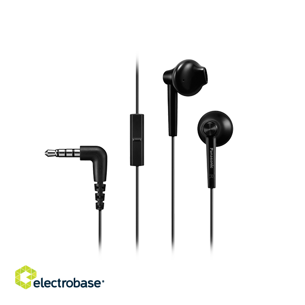 Panasonic | RP-TCM55E-K | Headphones | Wired | In-ear | Microphone | Black image 1