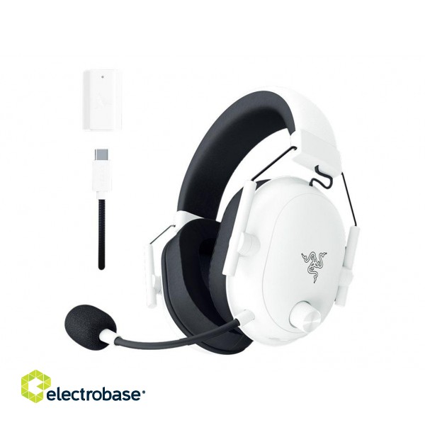 Razer | Gaming Headset | BlackShark V2 HyperSpeed | Wireless/Wired | Over-Ear | Microphone | Noise canceling | Wireless | White image 1