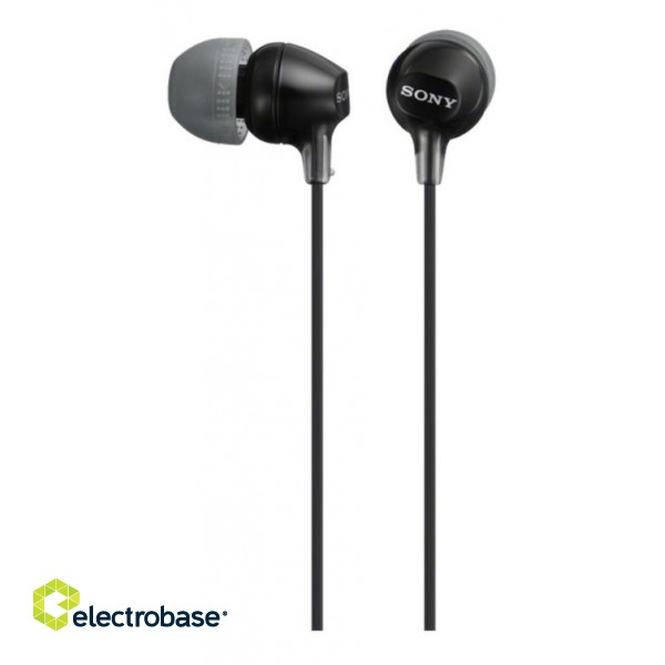 Sony | EX series | MDR-EX15LP | In-ear | Black paveikslėlis 1