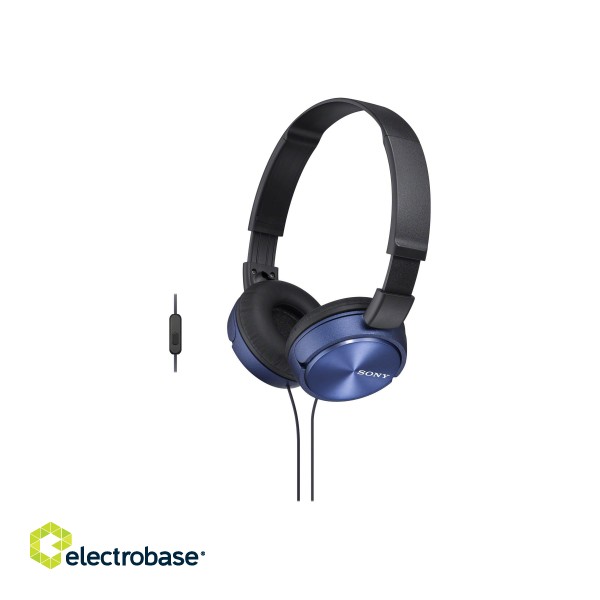 Sony | MDR-ZX310 | Foldable Headphones | Headband/On-Ear | Blue image 2