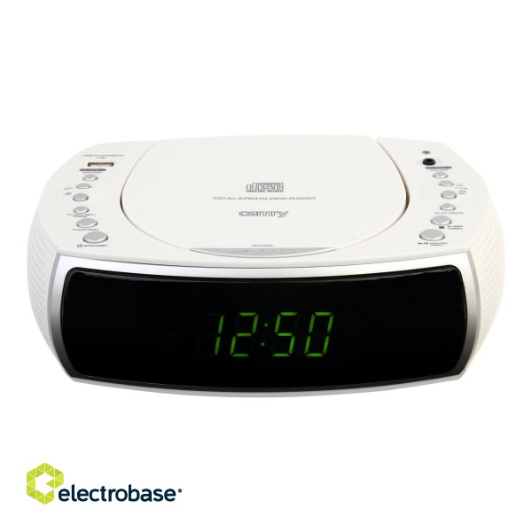 Camry | CR 1150w | Alarm Clock | W | White | Alarm function image 6