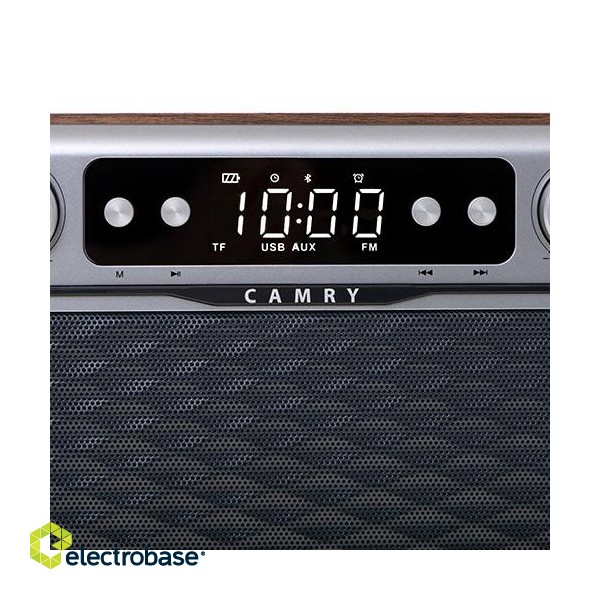 Camry | CR 1183 | Bluetooth Radio | 16 W | AUX in | Wooden image 6