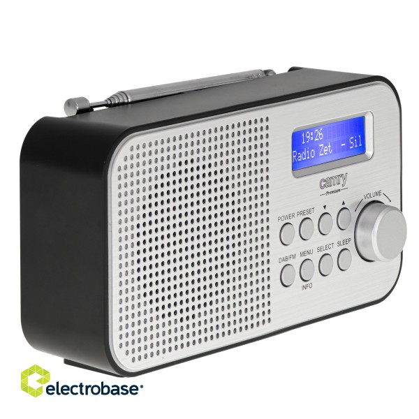 Camry | CR 1179 | Portable Radio | Black/Silver | Alarm function image 4