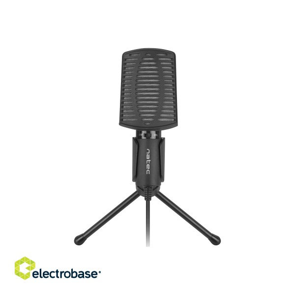Natec | Microphone | NMI-1236 Asp | Black | Wired image 4
