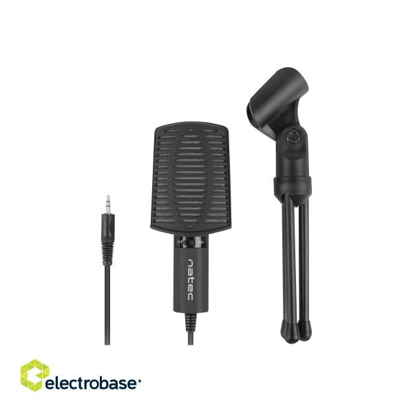 Natec | Microphone | NMI-1236 Asp | Black | Wired image 6
