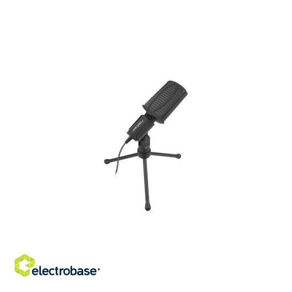 Natec | Microphone | NMI-1236 Asp | Black | Wired image 8