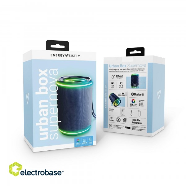 Energy Sistem Urban Box Blue Supernova | Energy Sistem | Urban Box | Supernova | 16 W | Bluetooth | Blue | Portable | Wireless connection image 6