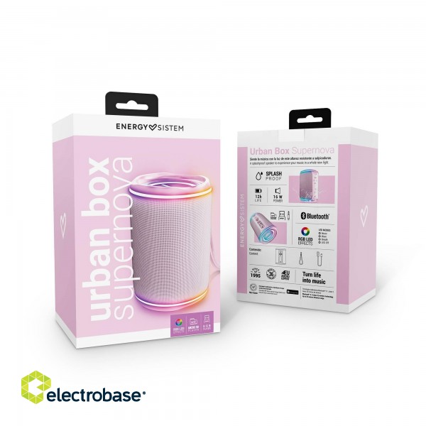 Energy Sistem | Urban Box | Supernova | 16 W | Bluetooth | Pink | Portable | Wireless connection image 7