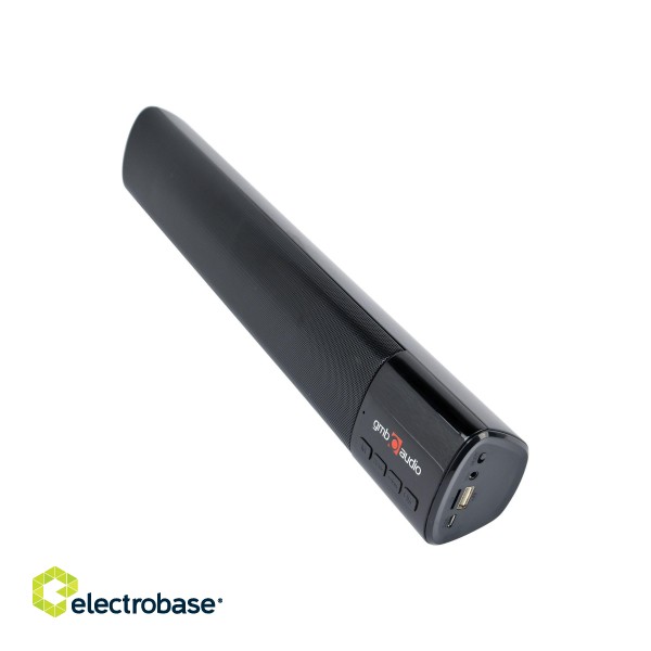 Gembird | Bluetooth soundbar | SPK-BT-BAR400-01 | 2 x 5 W | Bluetooth | Black | Portable | Wireless connection image 2