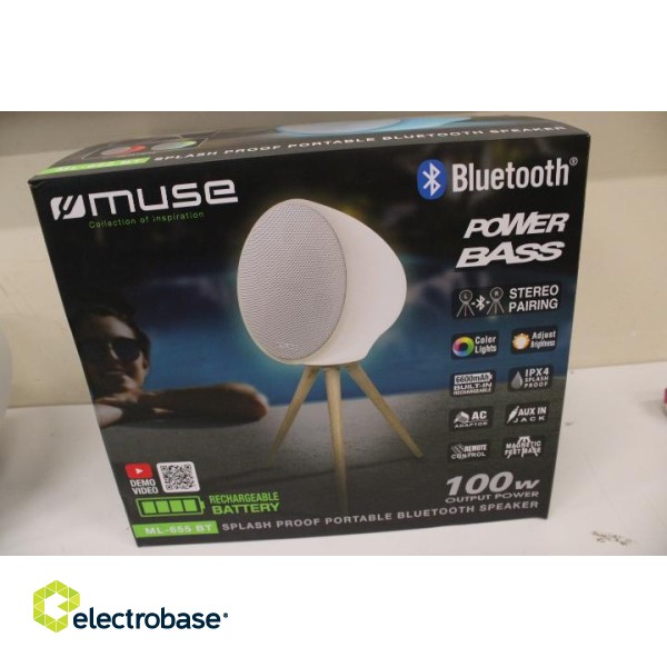 SALE OUT.  | Muse | Portable Bluetooth Speaker | ML-655 BT | DEMO | Bluetooth | Portable | Wireless connection image 2