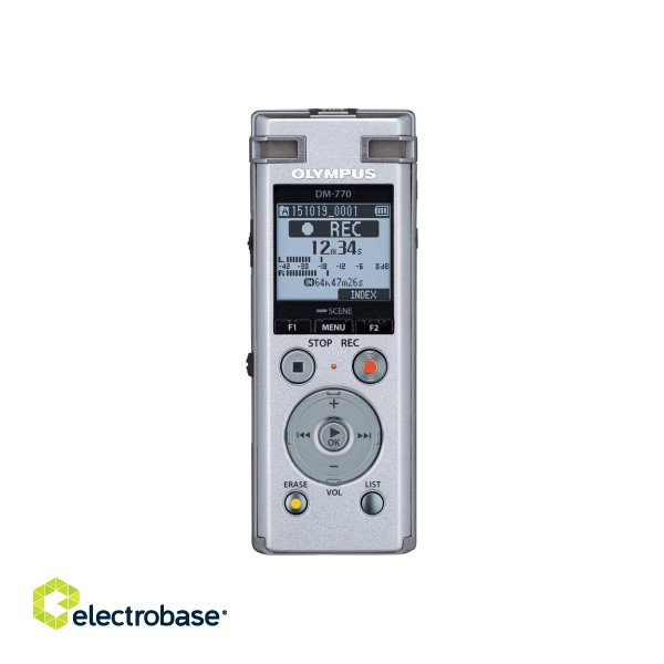 Olympus DM-770 Digital Voice Recorder | Olympus | DM-770 | Microphone connection | MP3 playback image 3