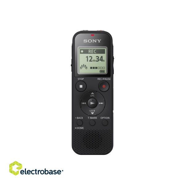 Sony | Digital Voice Recorder | ICD-PX470 | Black | MP3 playback | MP3/L-PCM | 59 Hrs 35 min | Stereo paveikslėlis 5
