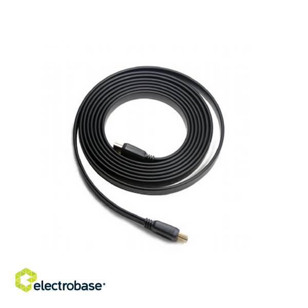 Cablexpert | Black | HDMI male-male flat cable | 3 m m image 8