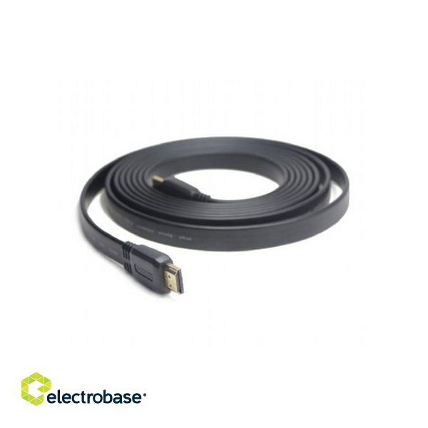 Cablexpert | Black | HDMI male-male flat cable | 3 m m image 9