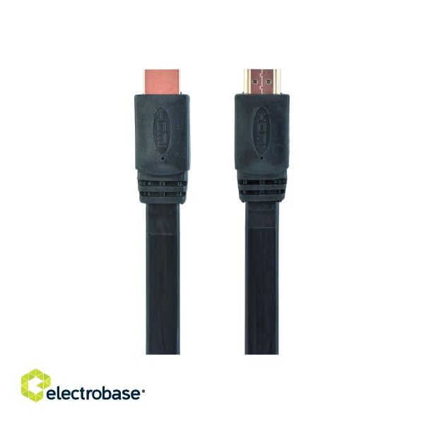 Cablexpert | Black | HDMI male-male flat cable | 3 m m image 4