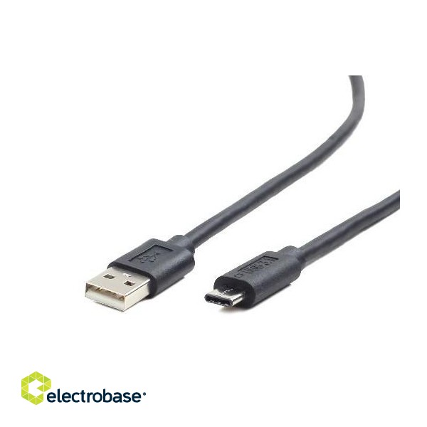 Cablexpert CCP-USB2-AMCM-1M USB 2.0 AM to Type-C cable (AM/CM) image 1